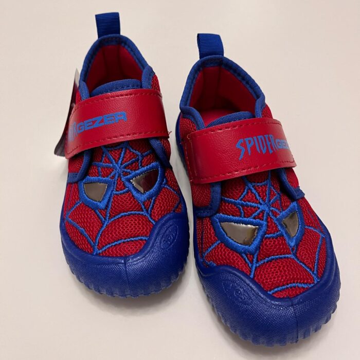 Gezer Erkek Çocuk Keten,Hafif ,Yumuşak ve Kaymaz Taban Panduf Ev Kreş Ayakkabısı Spider Man Model